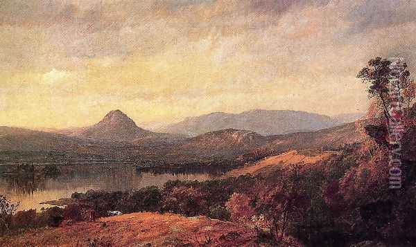 Adam and Eve Mountains Oil Painting - Jasper Francis Cropsey