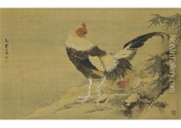 Bird Oil Painting -  Shiseki