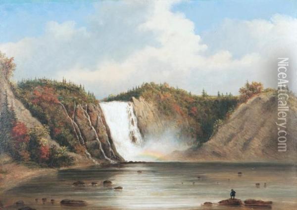 Falls Of Montmorenci Oil Painting - Cornelius Krieghoff