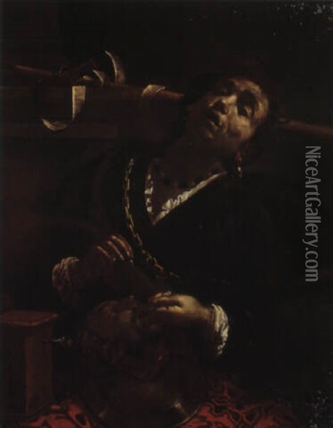Herodiade Et La Tete De Saint Jean Baptiste Oil Painting - Francesco del Cairo