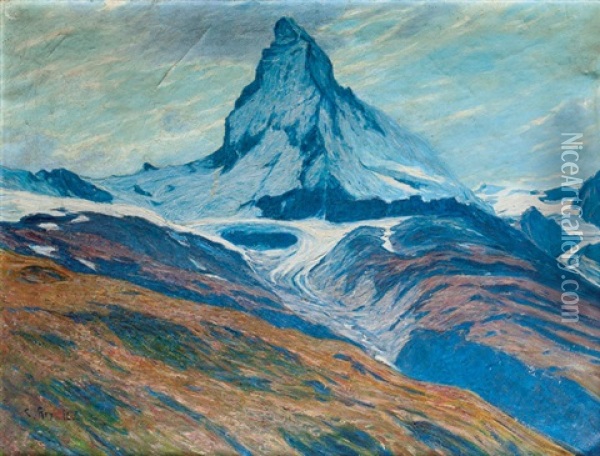 The Matterhorn Oil Painting - Carl Arp