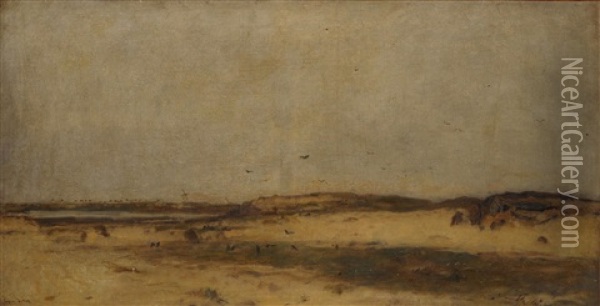 Sanddunen In Holland Oil Painting - Eugen Jettel