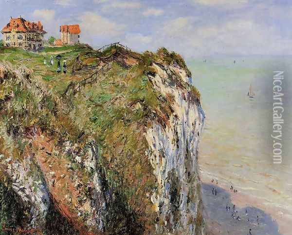 The Cliff At Dieppe Oil Painting - Claude Oscar Monet