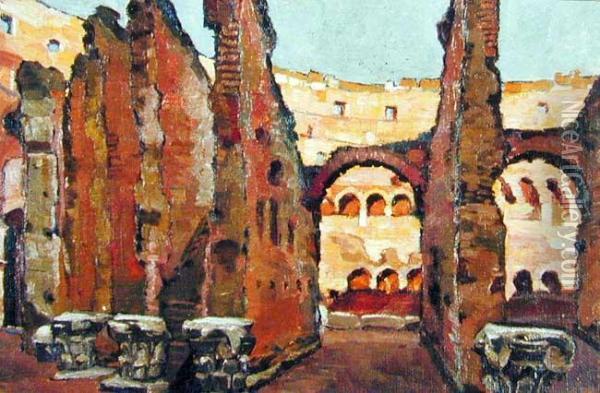 Koloseum Oil Painting - Jozefina Kirchner