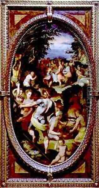 The Discovery of Glass Oil Painting - Giovanni Maria Butteri