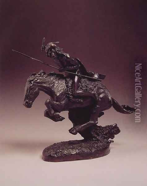 The Cheyenne Oil Painting - Frederic Remington