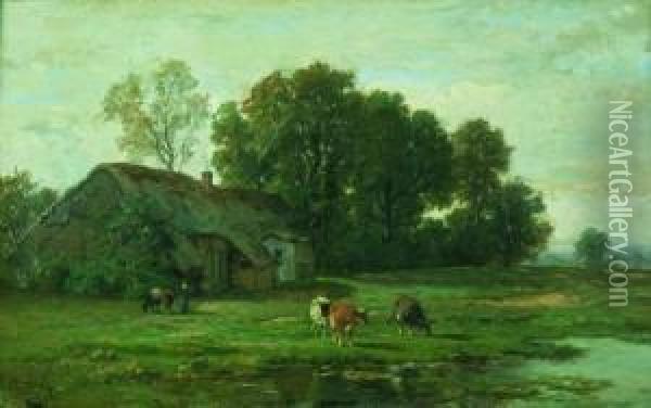 (neerharem 1820 - Bruxelles 1891 Ou 1893) Oil Painting - Frans Keelhoff