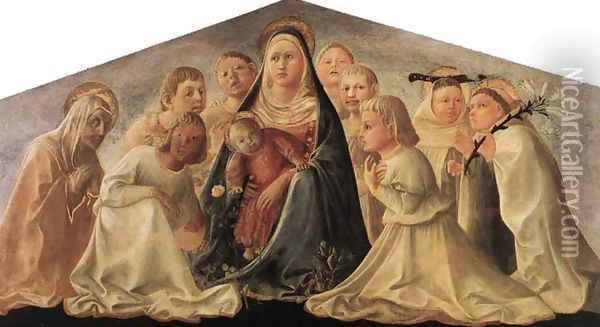 Madonna of Humility (Trivulzio Madonna) Oil Painting - Fra Filippo Lippi