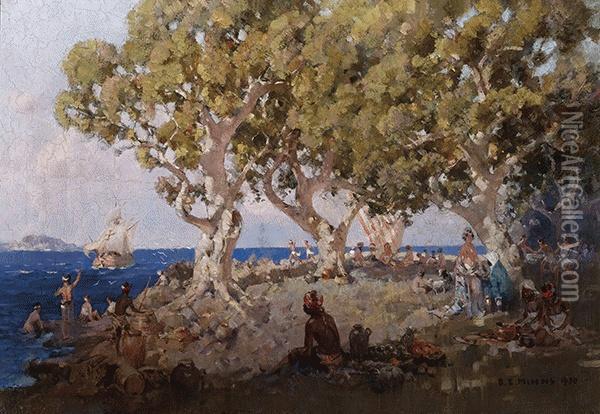 The Fortunate Isles Oil Painting - Benjamin Edwin Minns