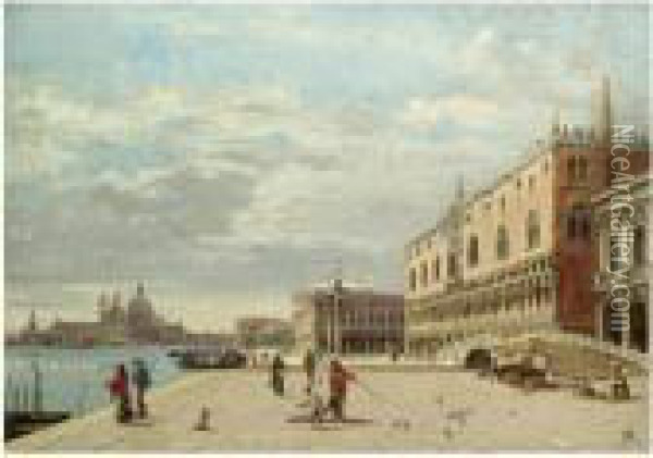 The Molo, Venice Oil Painting - Antonietta Brandeis