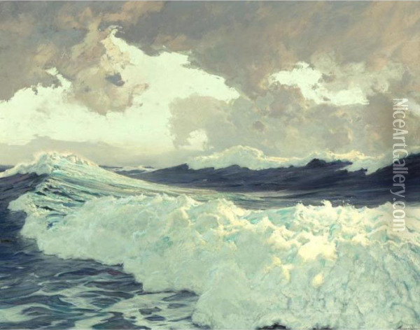 The Ocean Oil Painting - Frederick Judd Waugh