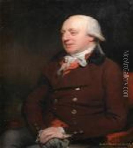 Portrait Of Sir John Wodehouse Bart M.p., Seated. Oil Painting - Sir William Beechey