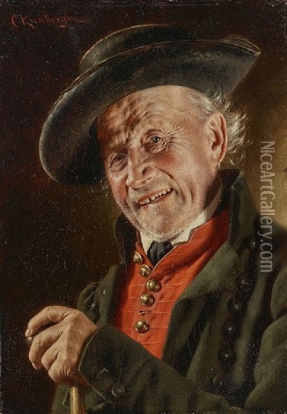 Bildnis Eines Bauern Oil Painting - Carl Kronberger