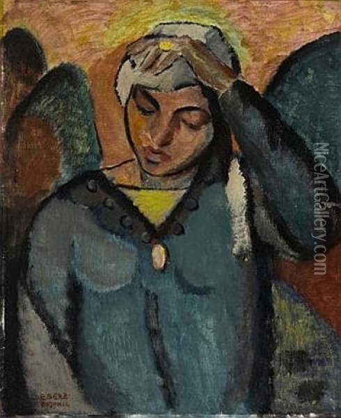 Portrat Einer Sudlandischen Frau Oil Painting - Josef Eberz