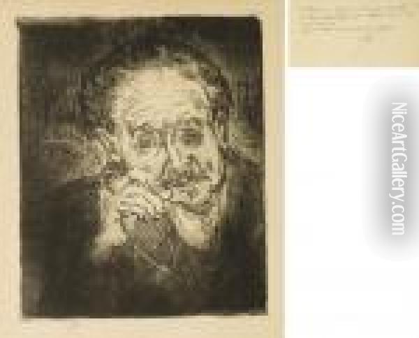 L'homme A La Pipe: Portrait Du 
Docteur Gachet (de La Faille 1664;van Heugten & Pabst 10) Oil Painting - Vincent Van Gogh