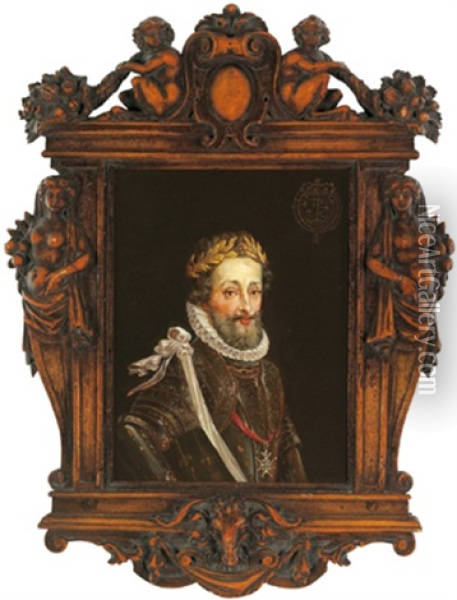 Bildnisbuste Konig Heinrich Iv. Von Frankreich Oil Painting - Frans Pourbus the younger