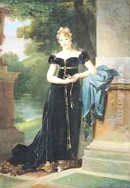 Portrait of Marie Laczinska 1786-1817 Countess Walewska Oil Painting - Baron Francois Gerard