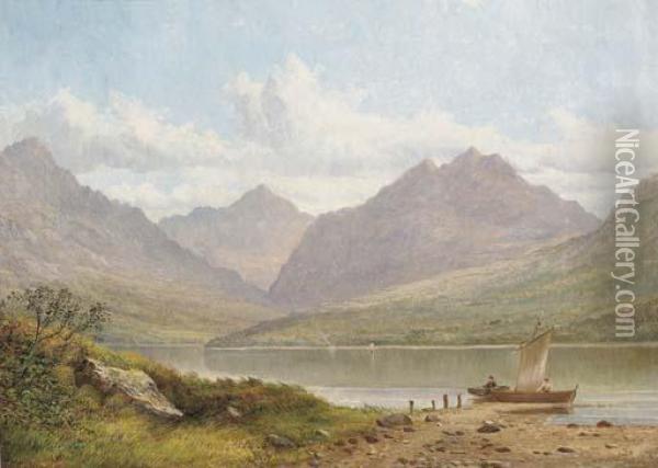 Across The Loch Oil Painting - Allan Macdougall