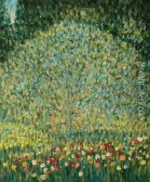 Apple Tree I Oil Painting - Gustav Klimt