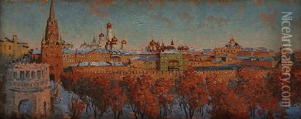 Blick Auf Moskau Im Herbst Oil Painting - Nikolai Nikanorovich Dubovskoy