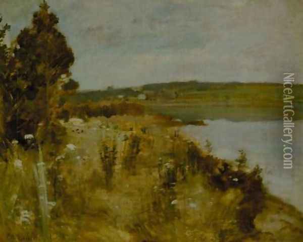 The River Oil Painting - John Henry Twachtman