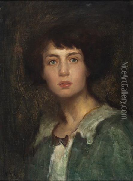 Bildnis Einer Jungen Frau Oil Painting - Ambrogio Antonio Alciati