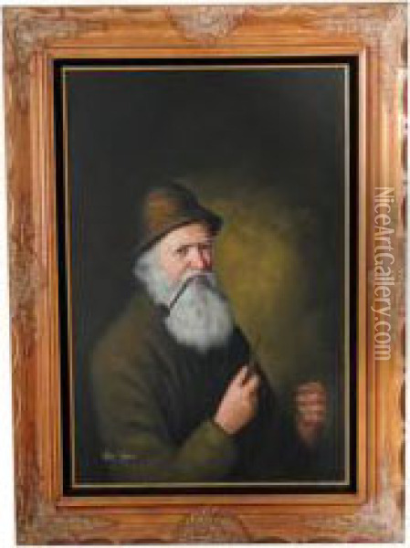 Anciano Oil Painting - Charles Van Meer