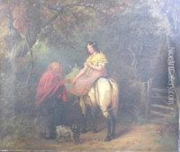 The Gypsy Fortune Teller Oil Painting - Paul Falconer Poole