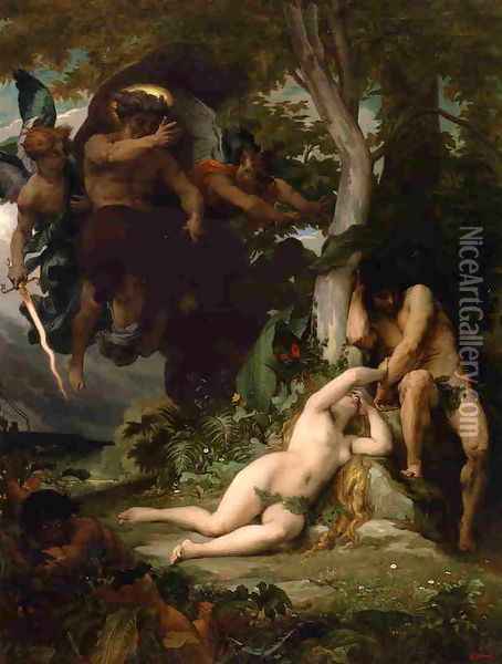 Paradise Lost Oil Painting - Alexandre Cabanel