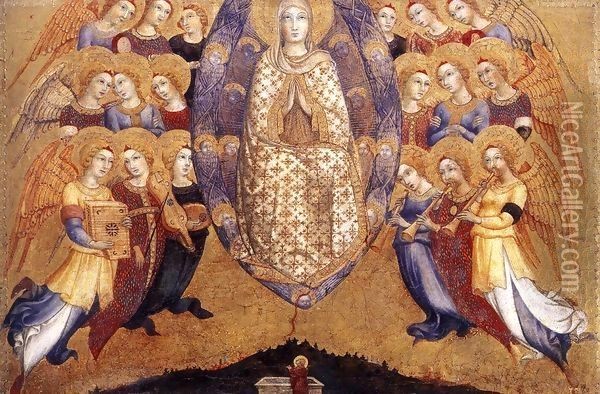 Assumption of the Virgin 2 Oil Painting - Sano Di Pietro