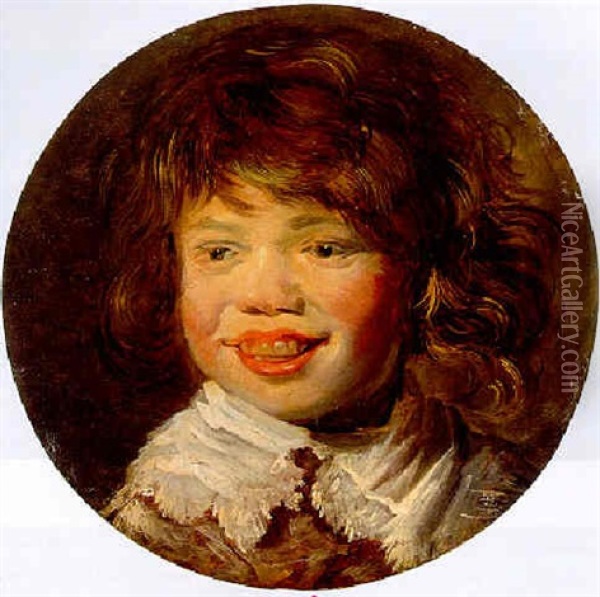 Lachendes Kind Oil Painting - Frans Hals