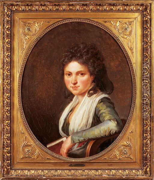 Portrait Presume De Mademoiselle De Richemont Oil Painting - Henri Pierre Danloux