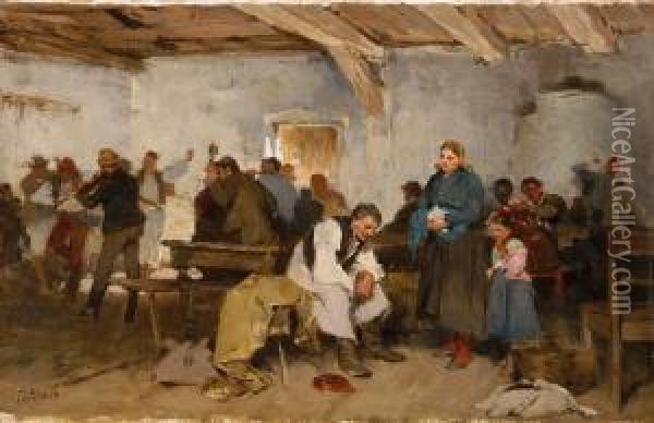 Ivoban Oil Painting - Lajos Deak Ebner