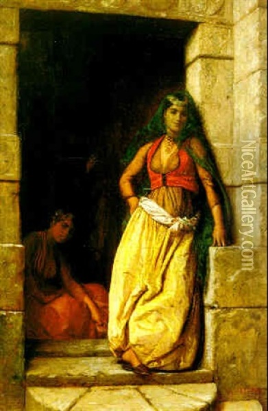 Femmes Du Caire Oil Painting - Jean-Leon Gerome