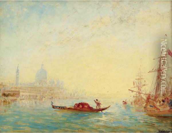 Venise, Le Grand Canal Oil Painting - Felix Ziem