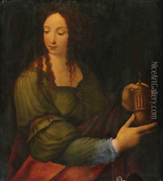The Magdalen Oil Painting - Leonardo Da Vinci