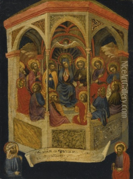 The Pentecost Oil Painting - Giovanni Bellini
