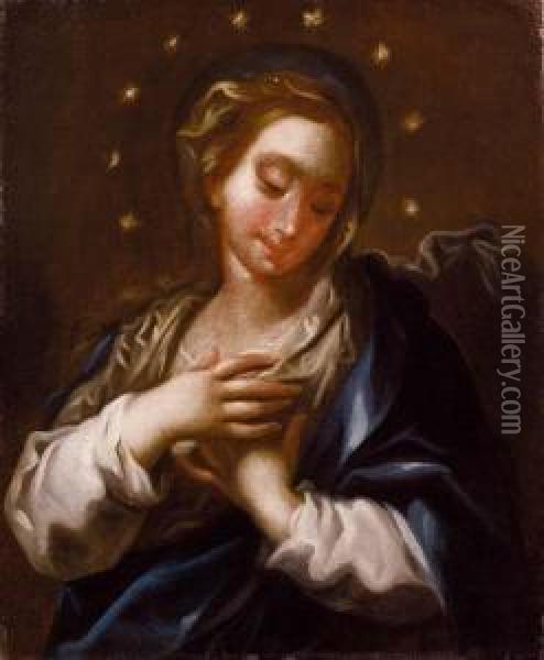 Madonna Immacolata Oil Painting - Giovanni Battista Pittoni the younger