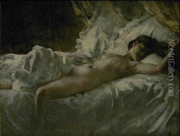 Rolla, Etude Oil Painting - Henri Gervex