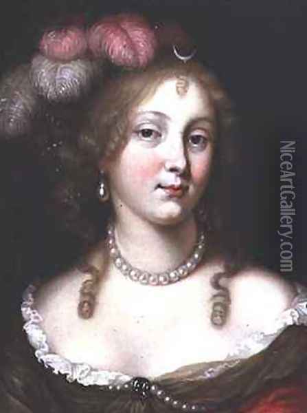 Portrait of a Lady as Diana Oil Painting - Jan van Haensbergen