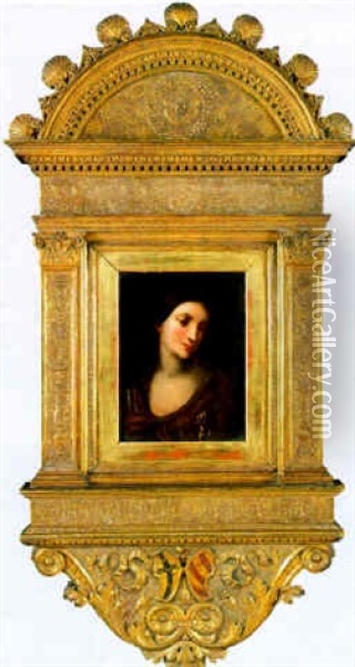 Maria Oil Painting - Leonardo Da Vinci