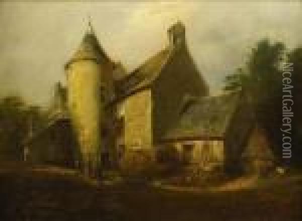 Scene De Campagne Oil Painting - Eugene Isabey