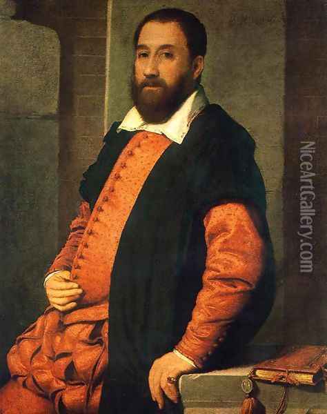 Portrait of Jacopo Foscarini 1575 Oil Painting - Giovanni Battista Moroni