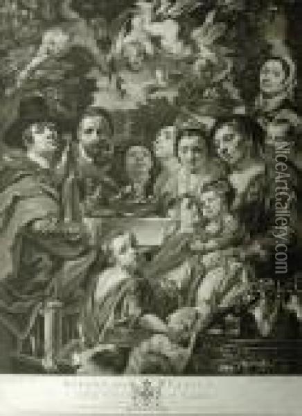 Rubens I Rodzina Oil Painting - James Watson