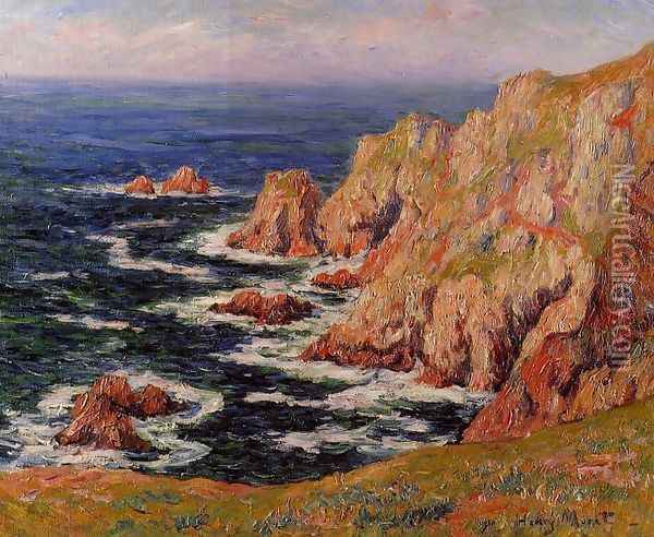 The Coast of Brittany Oil Painting - Henri Moret