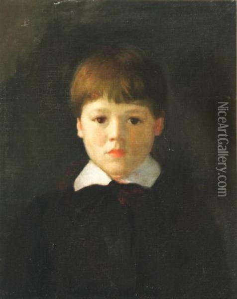 Portrait Of A Young Boy Oil Painting - Robert Henri