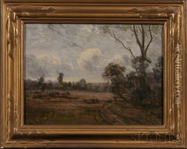 Three Small Framed Works By Horace Robbins Burdick Oil Painting - Horace Robbins Burdick