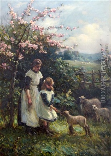 The First Of May Oil Painting - Ernest Higgins Rigg