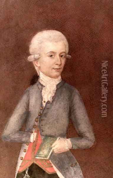 Wolfgang Amadeus Mozart, c.1780 Oil Painting - Johann Nepomuk della Croce