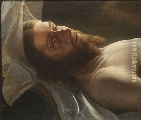 The Crucified Christ Oil Painting - Eduard (Karl-Franz) von Gebhardt